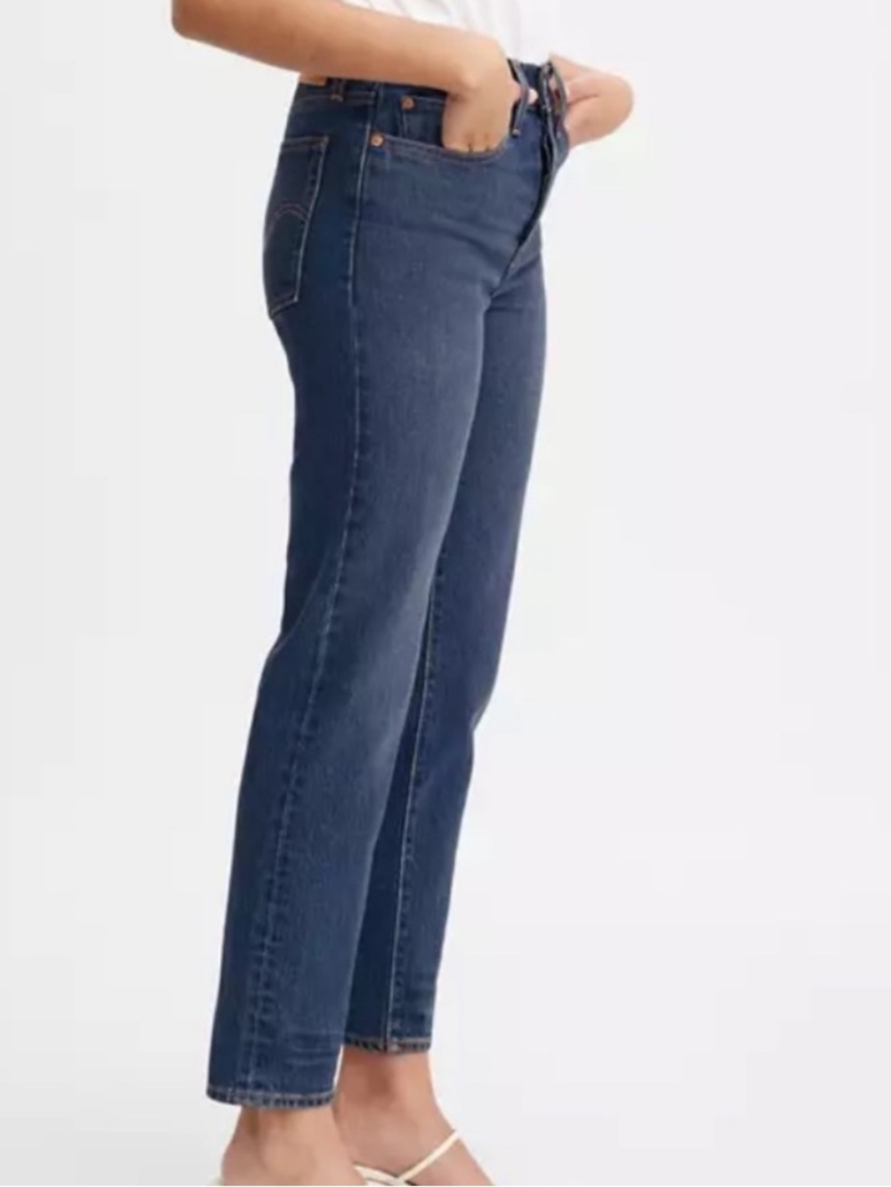 Levi's 26 Jeans Premium Wedgie Icon Fit Ankle in Life's Work Dark Wash NWT